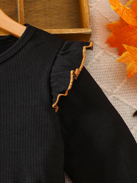 Sassy Pumpkin Twirl Dress for Girls