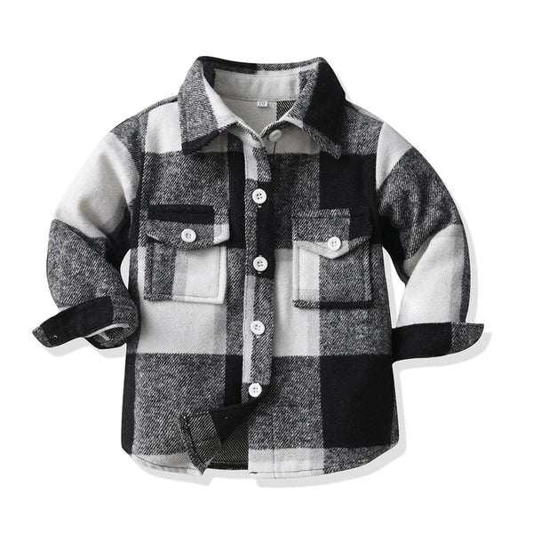Girls Classic Plaid Shacket for Babies, Toddlers, Girls & Tweens