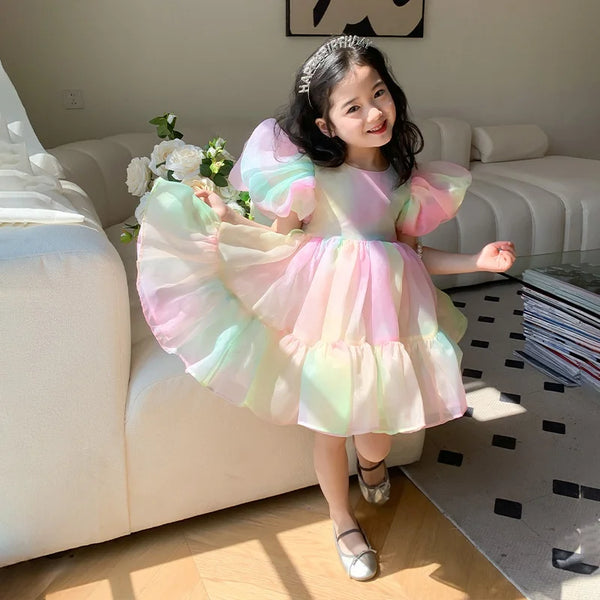 The Cotton Candy Dress for Little Girls
