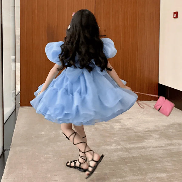 The Adele Blue Party Dress