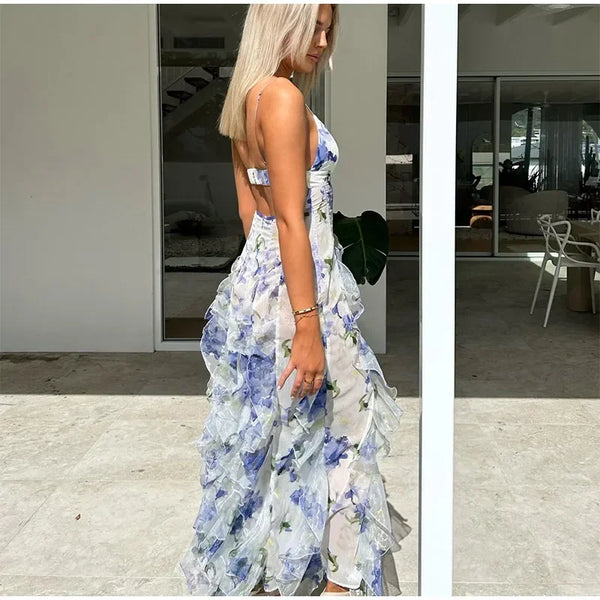 The Dominga Floral Tiered Ruffle Dress for Women