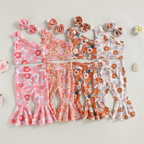 Groovy Baby Floral Outfit for Baby, Toddler & Little Girls