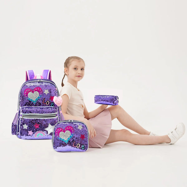 Sparkles & Sequins Love Backpack Set