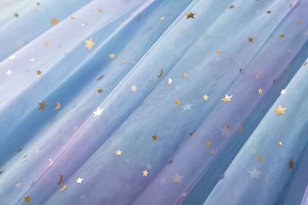 The Flora Rainbow Stars Tulle Dress