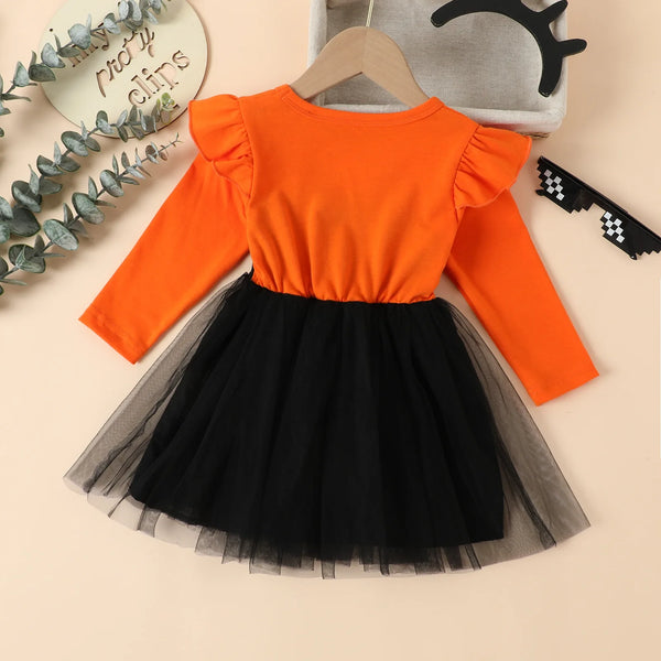 Cat Eyes Twirl Dress for Little Girls