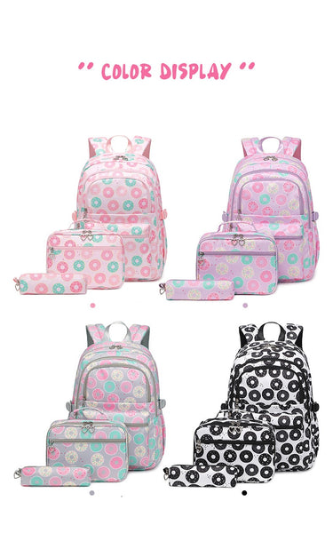 Girls' Yummy Donuts Backpack Set