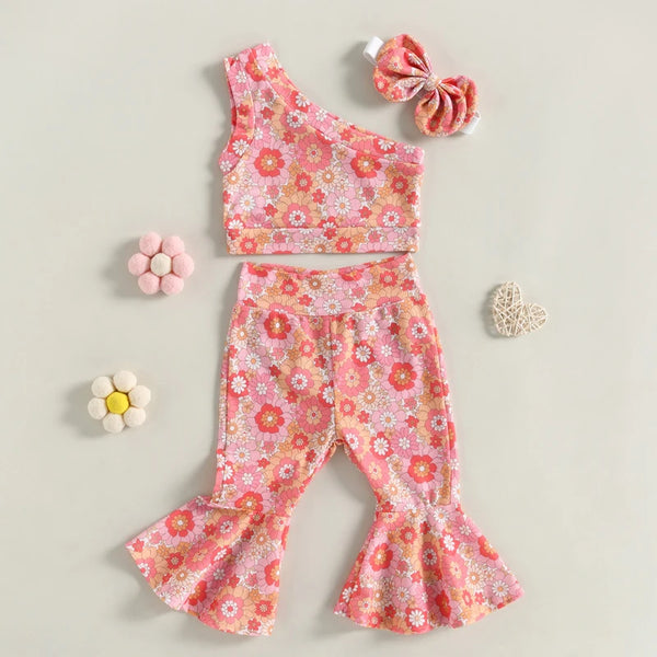 Groovy Baby Floral Outfit for Baby, Toddler & Little Girls
