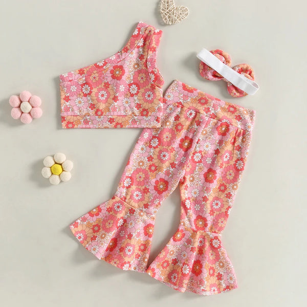 Groovy Baby Floral Outfit for Baby, Toddler & Little Girls