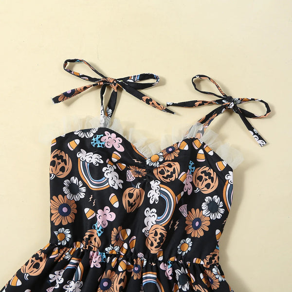 The Halloween Pinafore Dress for Little Girls