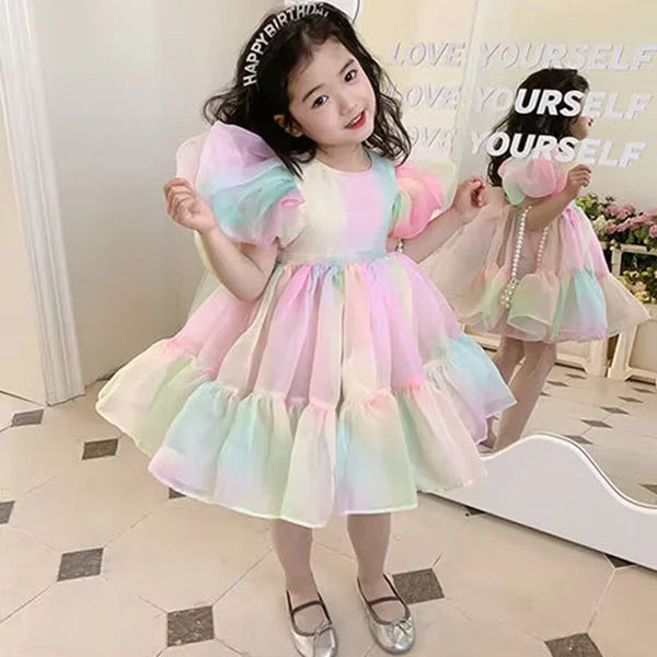 The Cotton Candy Dress for Little Girls