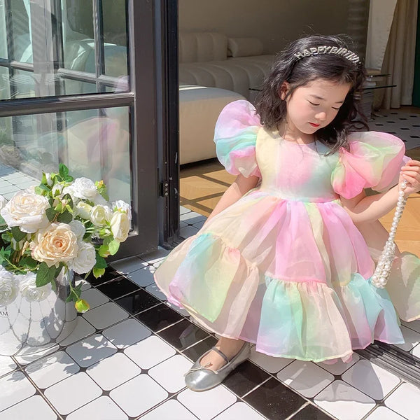 The Cotton Candy Dress for Little Girls