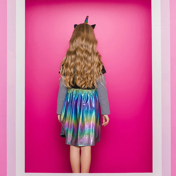 The Iridescent Unicorn Stripe Dress
