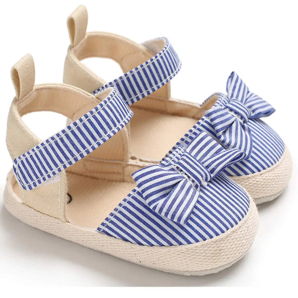 Kinsey Striped Soft Sole Toddler Fashionable Flats Anti-Skid