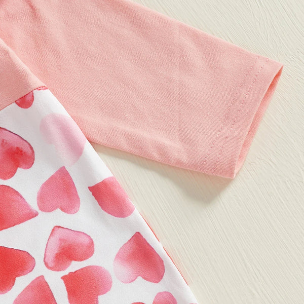 Hearts Aflutter Romper for Baby Girls