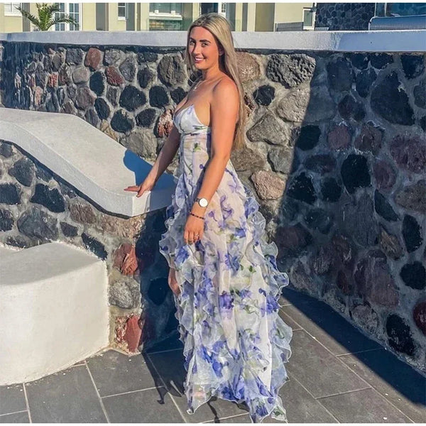 The Dominga Floral Tiered Ruffle Dress for Women