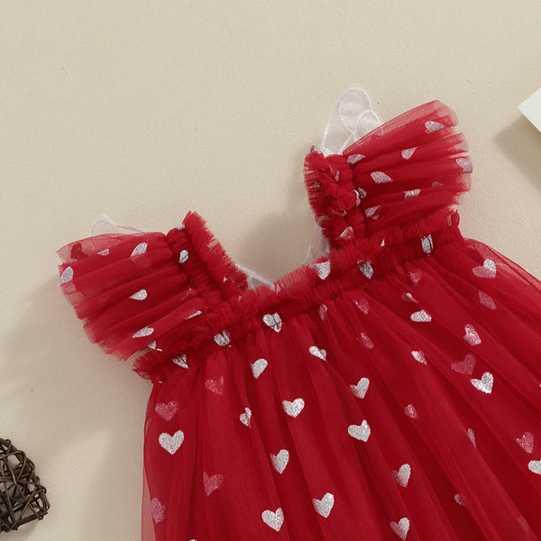 Baby Butterfly Wings Mini Hearts Dress for Baby & Little Girls
