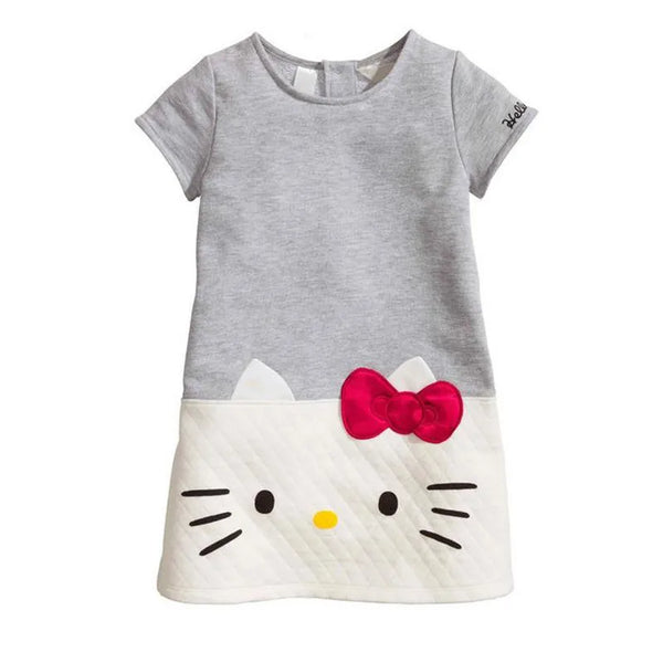 Hello Kitty Embroidered Shift Dress for Little Girls
