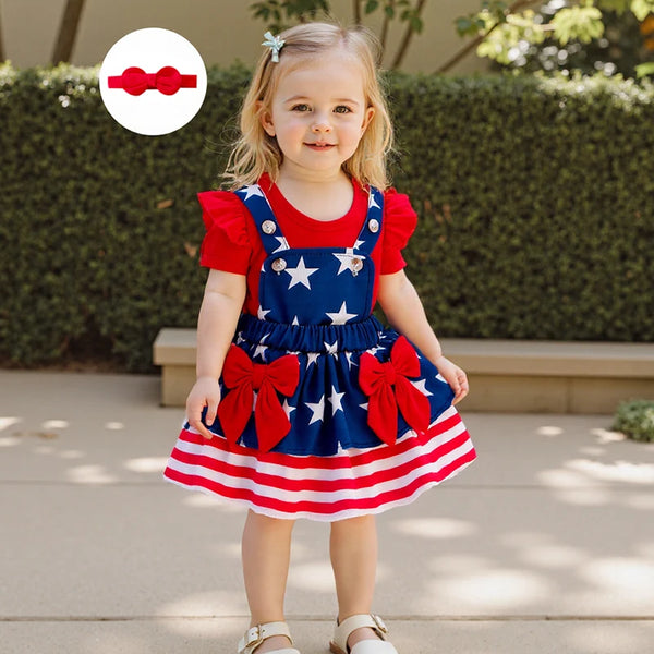 American Princess Stars & Stripes Outfit for Baby & Toddler Girls