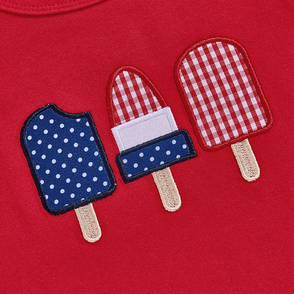 American Gingham Flutter Sleeve Top & Short Set for Baby, Toddler & Little Girls