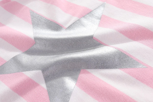 The Star & Stripes Shoulder Cut-Out Lounge Outfit for Girls