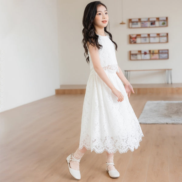 The Mylie Lace Top & Skirt Set for Tween Girls