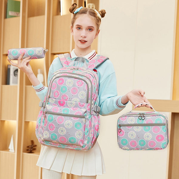 Girls' Yummy Donuts Backpack Set