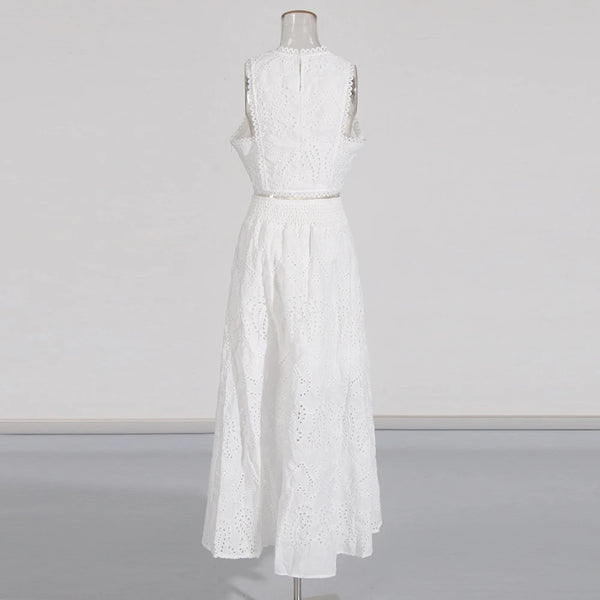 Madame Empress Eyelet Top & Maxi Skirt Outfit for Women & Teens