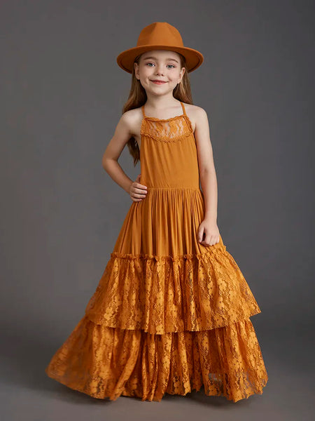 The Merida Sleeveless Lace Maxi Dress