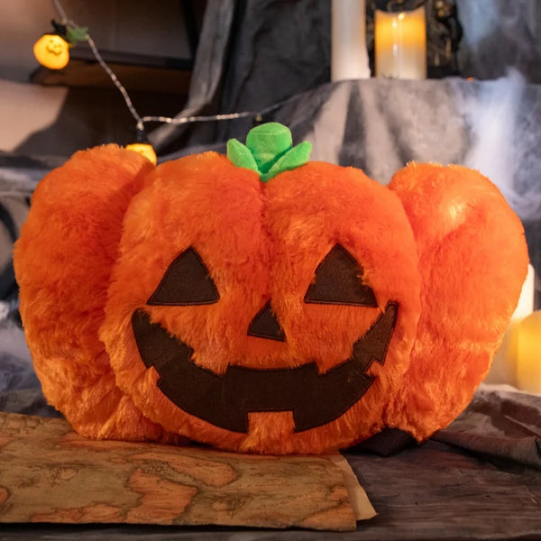Fluffy Pumpkin Backpack Bag