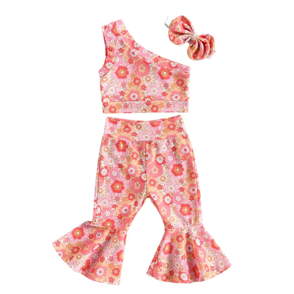 Groovy Baby Floral Outfit for Baby, Toddler & Little Girls