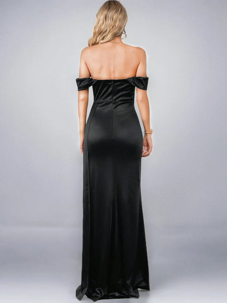 Sabine Off-The-Shoulder Slip Corset Special Occasion Dress