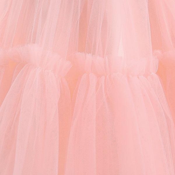 Dakota High Low Formal Ball Gown for Girls with Detachable Train