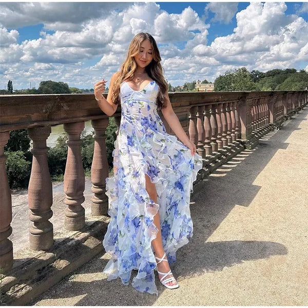 The Dominga Floral Tiered Ruffle Dress for Women