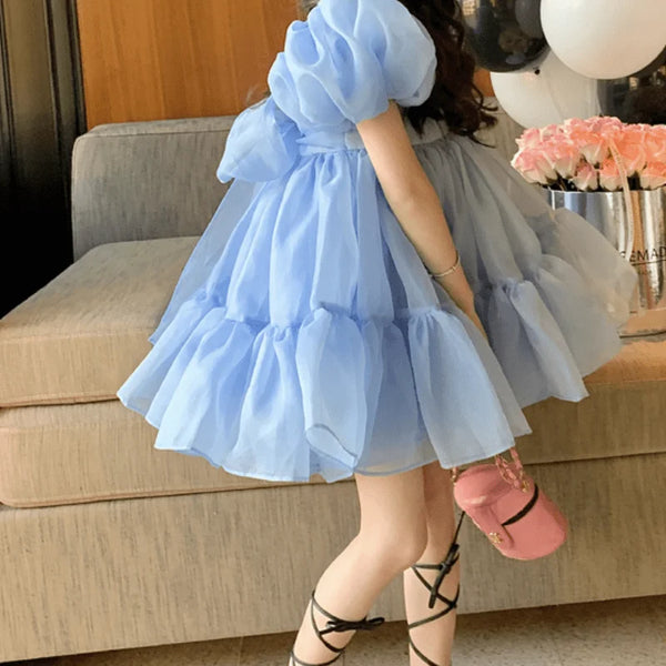 The Adele Blue Party Dress