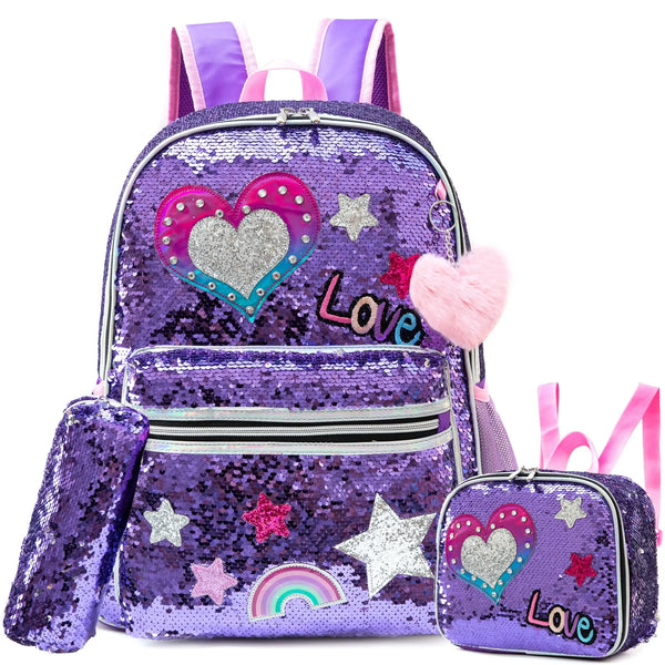 Sparkles & Sequins Love Backpack Set