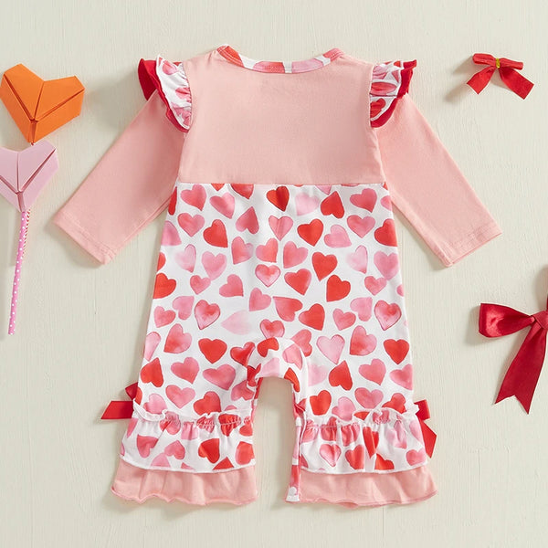 Hearts Aflutter Romper for Baby Girls