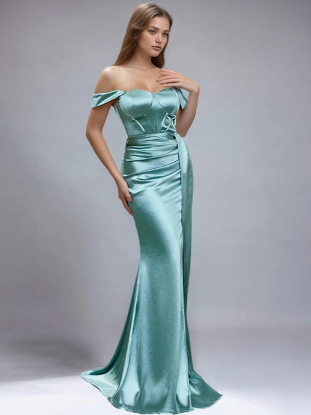 Sabine Off-The-Shoulder Slip Corset Special Occasion Dress
