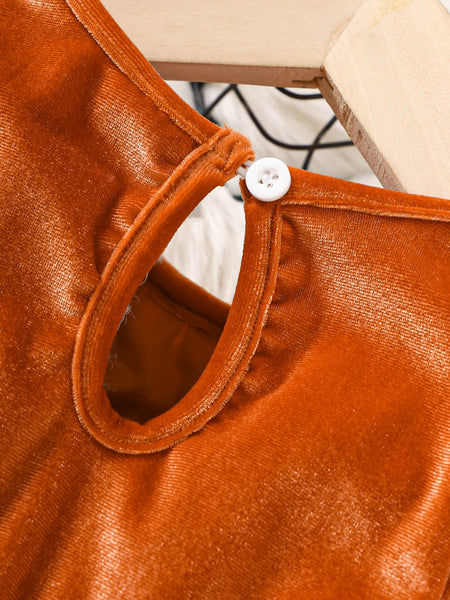The Cayenne Velvet Dress for Baby & Toddler Girls