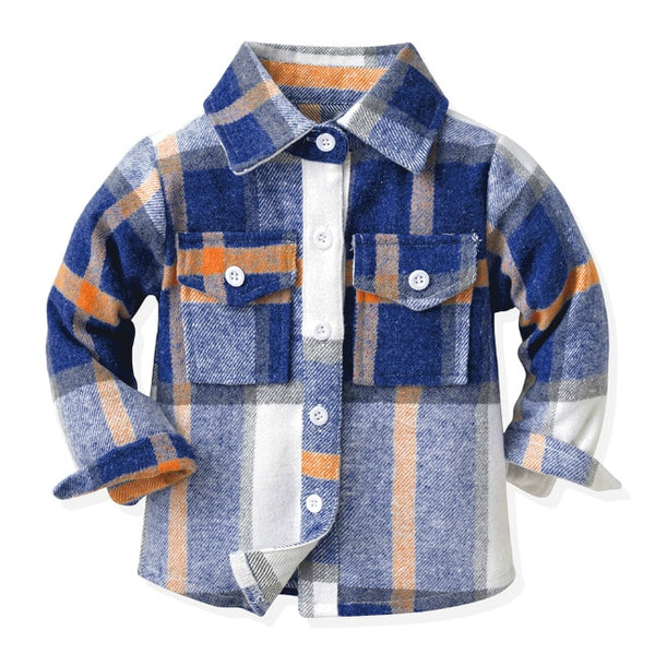 Girls Classic Plaid Shacket for Babies, Toddlers, Girls & Tweens