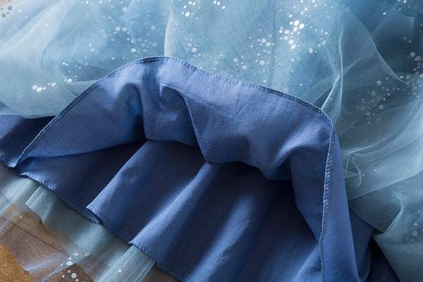 The Alex Flutter-Sleeve Tulle Dress