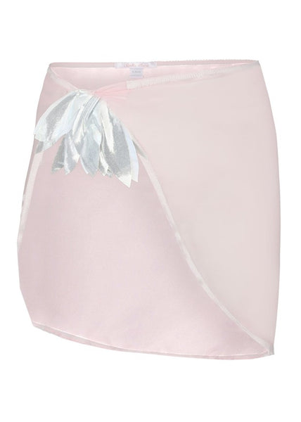 Pink Pareo Cover-up with Silver Petals