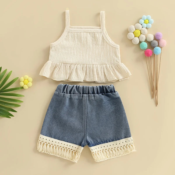 Flower Child Adorable Short Set for Babies, Toddlers, & Little Girls
