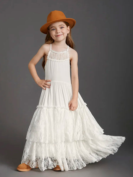 The Merida Sleeveless Lace Maxi Dress