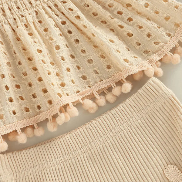 The Floral Eyelet Ruffle Set for Baby Girl