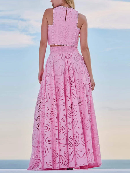 Madame Empress Eyelet Top & Maxi Skirt Outfit for Women & Teens