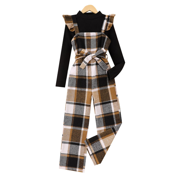 The Tawny Plaid Jumpsuit & Top Outfit for Girls & Tweens