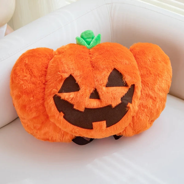 Fluffy Pumpkin Backpack Bag