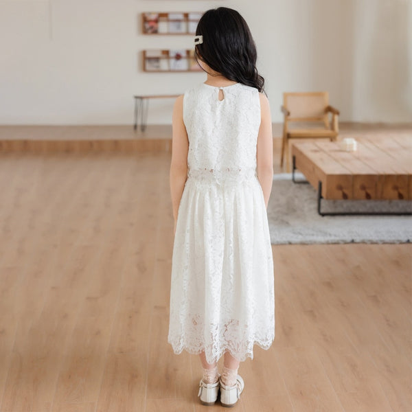 The Mylie Lace Top & Skirt Set for Tween Girls