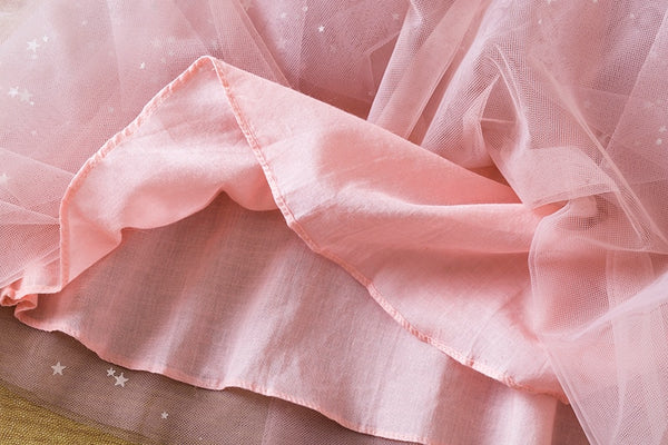 The Alex Flutter-Sleeve Tulle Dress