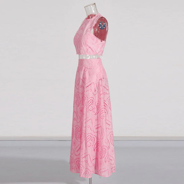 Madame Empress Eyelet Top & Maxi Skirt Outfit for Women & Teens